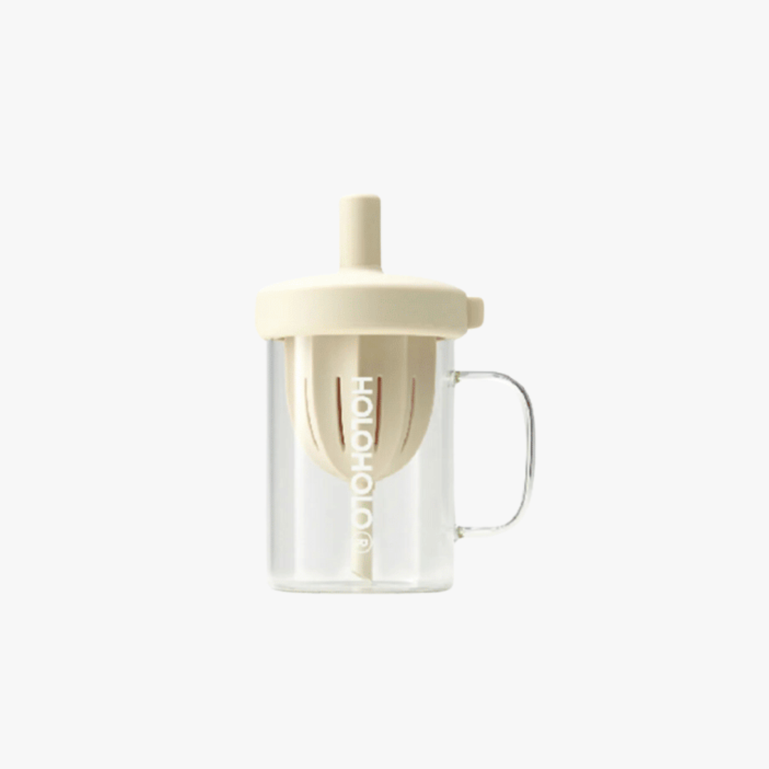Clear Nut Tea Brew 20oz - nut-shaped tea compartment, showcasing its 2mm ultra-fine filtration gap for smooth tea and water separation